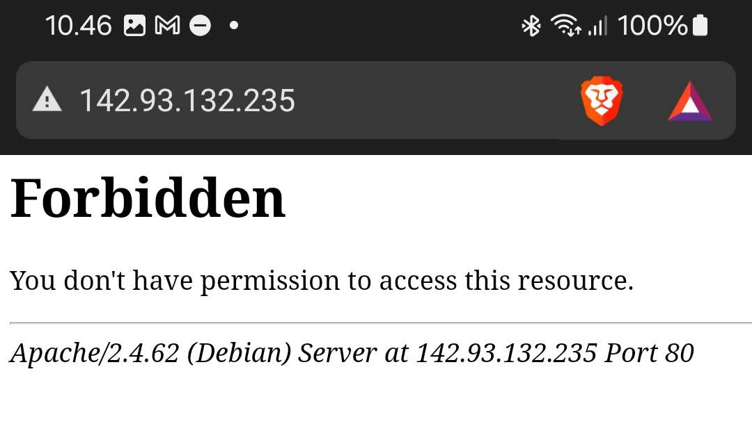 Omalle sivulle pääsy estetty